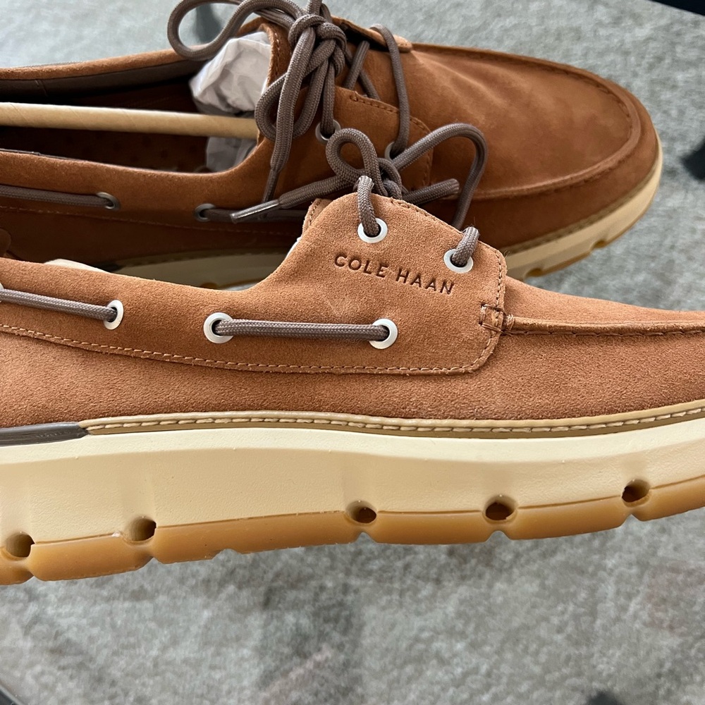 Cole Haan Men's Brown Boat Shoes